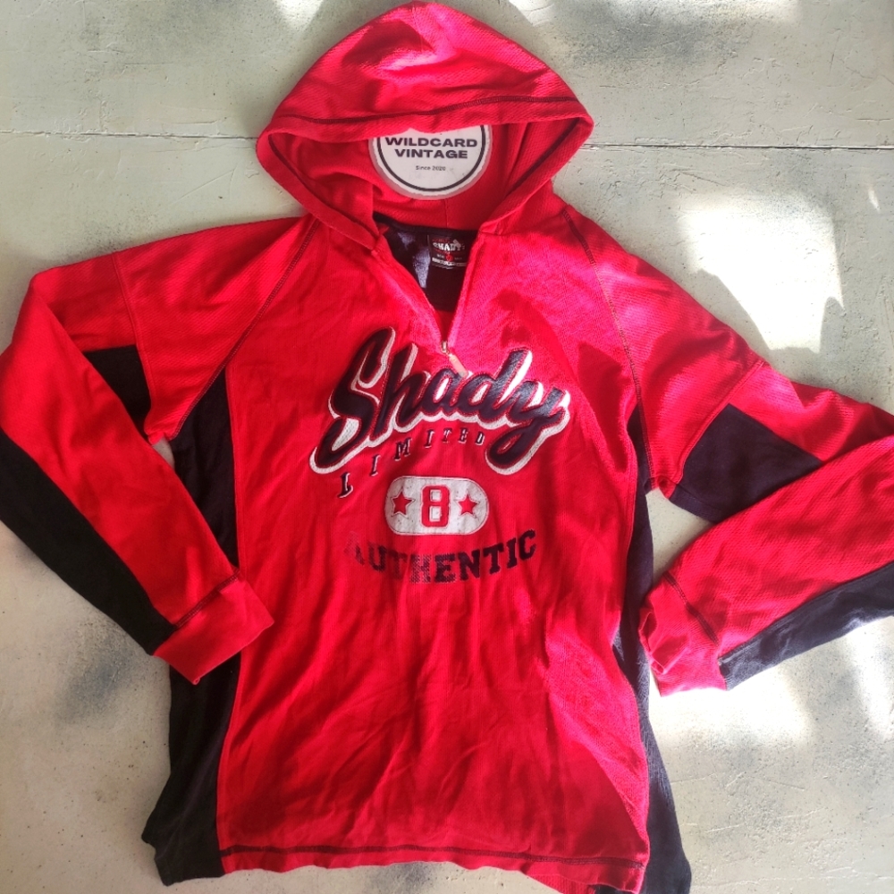 Shady Zipper neck Hoodie size large